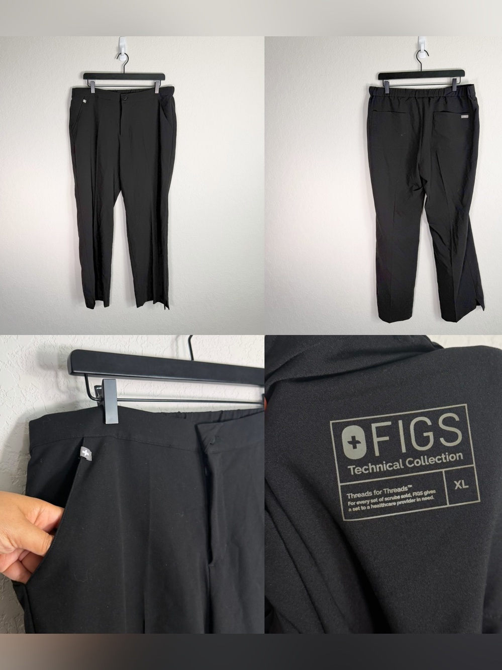 •FIGS• Keroka Professional Pant Size XL Black